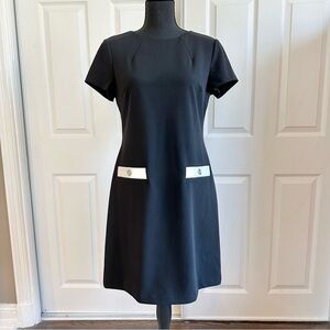 Tommy Hilfiger Classic Short Sleeve Black Sheath dress